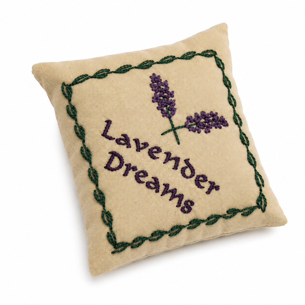 Lavender Dreams Embroidered Sachet