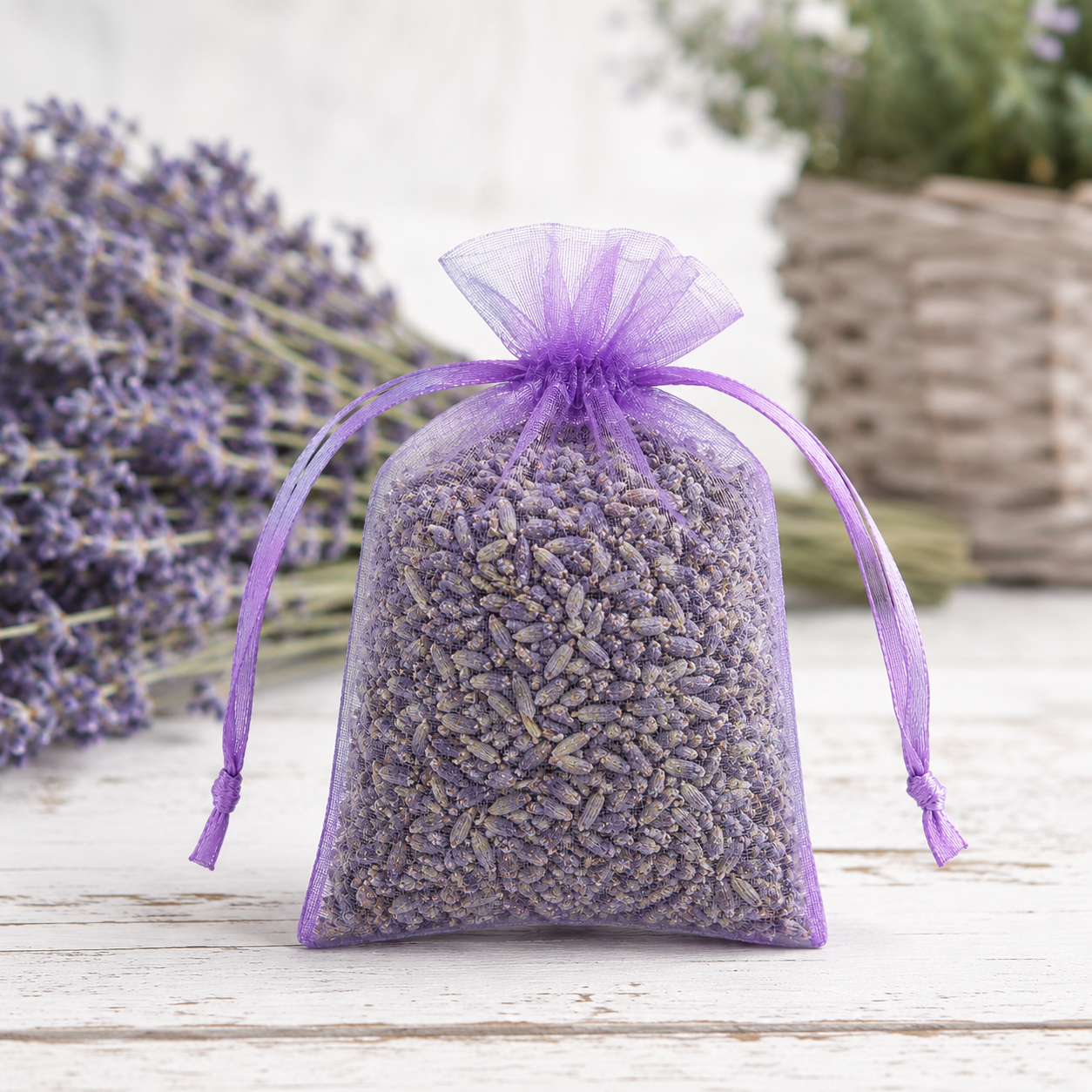 Lavender Organza Sachet